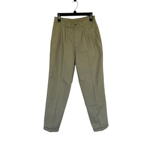 George Mens 30 x 30 Khaki Tan Dress Casual Slacks Pants Rolled Cuffs